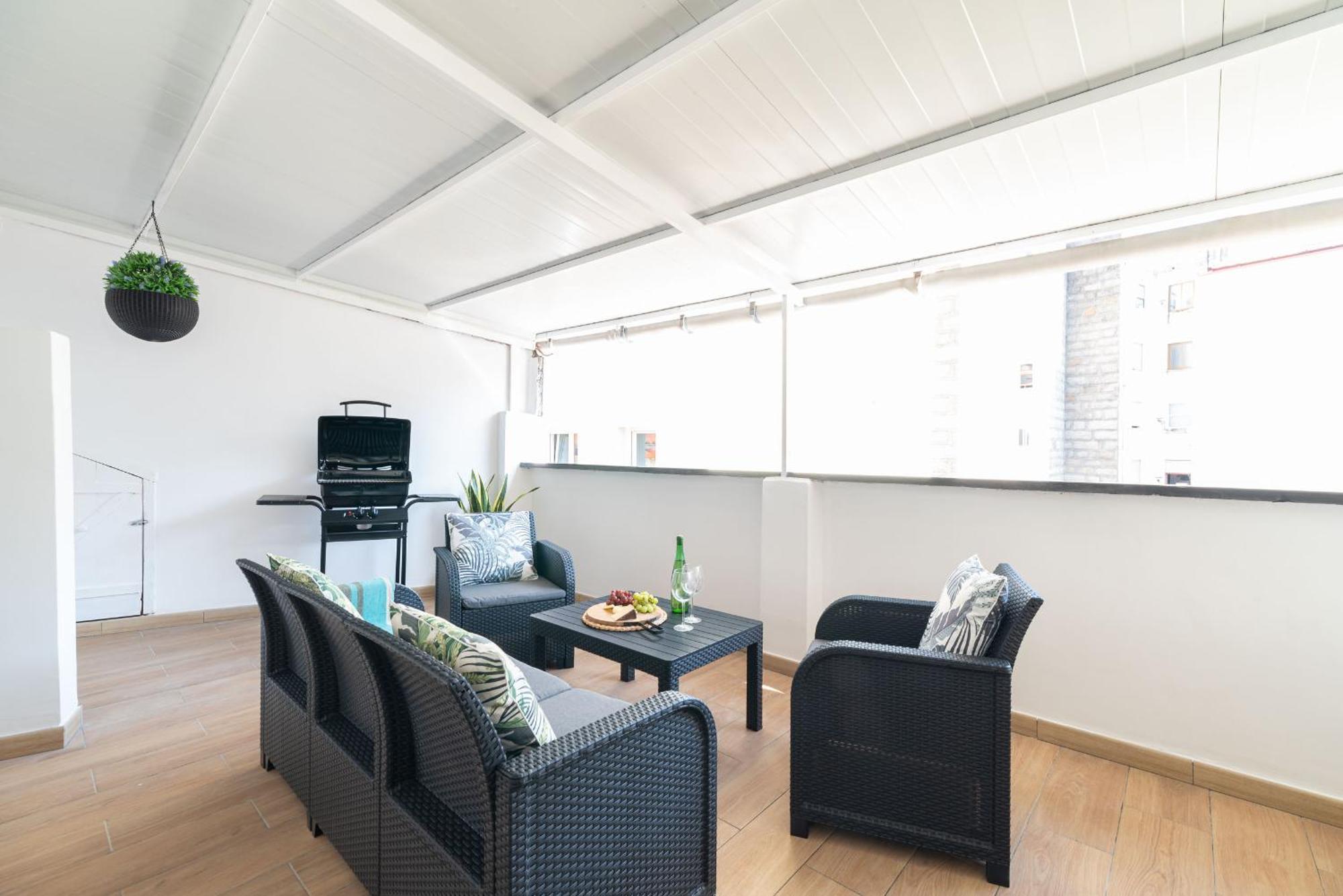 Gran Atico Con Terraza Apartment Vigo Luaran gambar